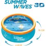 Summer Waves Piscina, Piscina Desmontable Hinchable, Piscina Familiar, Piscina de Jardin, Piscina Redonda 3D, Incluye 2 Gafas,