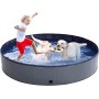 Piscina para Perros Grandes 160x 30cm, Piscina para Mascotas Plegable, PVC Antideslizante y Resistente al Desgaste, Piscina de