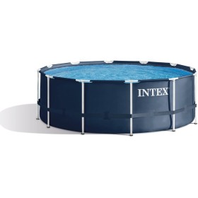 Intex Piscina Frame Rondo 366 x 122 cm, sin Accesorios, Incluye Escalera