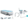 Intex 26798NP - Piscina Desmontable Ovalada intex Prism Frame 610 x 305 x 122 cm con depuradora, Multicolor + Skimmer Filtro