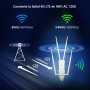 WAVLINK 4G LTE al Aire Libre WiFi Router con Nano SIM Card Slot, 1200Mbps Dual Band Wireless Internet WiFi, 4x7dBi Omni