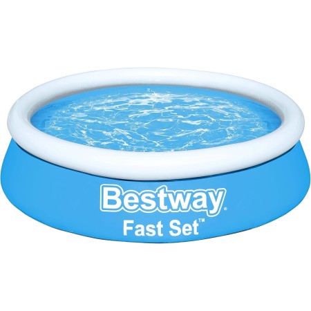 BESTWAY 57392 Fast Set - Piscina Hinchable Infantil, Color Azul, Ø 183 x 51 cm