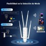 WAVLINK 4G LTE al Aire Libre WiFi Router con Nano SIM Card Slot, 1200Mbps Dual Band Wireless Internet WiFi, 4x7dBi Omni