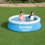 BESTWAY 57392 Fast Set - Piscina Hinchable Infantil, Color Azul, Ø 183 x 51 cm
