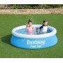 BESTWAY 57392 Fast Set - Piscina Hinchable Infantil, Color Azul, Ø 183 x 51 cm