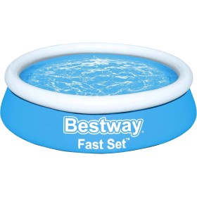 BESTWAY 57392 Fast Set - Piscina Hinchable Infantil, Color Azul, Ø 183 x 51 cm