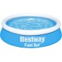 BESTWAY 57392 Fast Set - Piscina Hinchable Infantil, Color Azul, Ø 183 x 51 cm