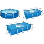 Intex - Kit de Piscina Rectangular, Azul, 3800 l, 300 x 200 x 75 cm