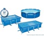 Intex - Kit de Piscina Rectangular, Azul, 3800 l, 300 x 200 x 75 cm