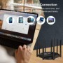 KuWFi-enrutador inalámbrico de doble banda, repetidor de alcance Wifi 
