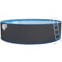 Steinbach Nuovo - Piscina de Pared de Acero, 350 x 120 cm, Color Antracita