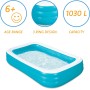 Summer Waves Piscina, Piscina Hinchable, Piscina Familiar, Piscina de Jardin, Piscina Rectangular, 3.05 M x 1.83 M x 56 CM