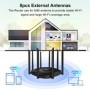 KuWFi-enrutador inalámbrico de doble banda, repetidor de alcance Wifi 