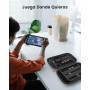 TRANSNOVO Funda para Nintendo Switch 2 con Accesorios – Estuche Rígido con 24 Ranuras para Tarjetas de Juego, Protector de