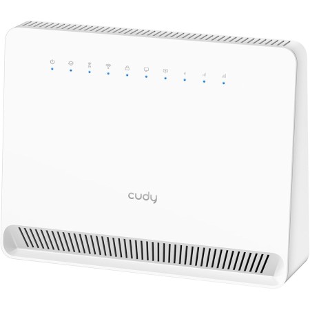 Cudy LT500E 4G LTE Cat 4 Módem Router Rápido con Ranura para Tarjeta SIM, WiFi AC1200, OpenVPN, Wireguard, IPsec, Cliente VPN,
