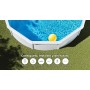 Piscina de Acero Elevada,Redonda con Aspecto Acero Blanco. Piscinas Desmontables para Jardín 240 x 120 cm - Piscina Gre