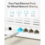 Cudy LT500E 4G LTE Cat 4 Módem Router Rápido con Ranura para Tarjeta SIM, WiFi AC1200, OpenVPN, Wireguard, IPsec, Cliente VPN,