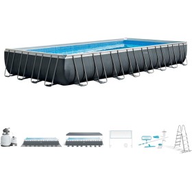INTEX 55224 - Piscina Desmontable Pack Deluxe + depuradora y clorador