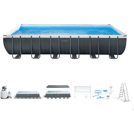 INTEX 55224 - Piscina Desmontable Pack Deluxe + depuradora y clorador
