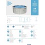 Bestway Hydrium - Piscina de Pared de Acero con Filtro de Arena, diámetro de 300 x 120 cm, Gris, Redonda