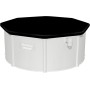 Bestway Hydrium - Piscina de Pared de Acero con Filtro de Arena, diámetro de 300 x 120 cm, Gris, Redonda