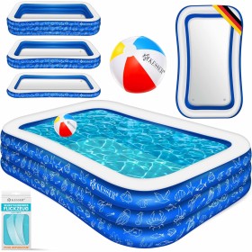 KESSER® Piscina Inflable Familiar para niños y Adultos, Piscina de jardín, Piscina Familiar, Verano, 305 x 183 x 56 cm, Piscina