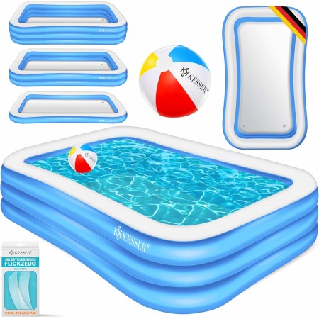 KESSER® Piscina Inflable Familiar para niños y Adultos, Piscina de jardín, Piscina Familiar, Verano, 305 x 183 x 56 cm, Piscina