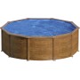Piscina de Acero Elevada,Ovalada con Aspecto Madera. Piscinas Desmontables para Jardín. 500 x 300 x 120 cm - Piscina Gre