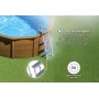 Piscina de Acero Elevada,Ovalada con Aspecto Madera. Piscinas Desmontables para Jardín. 500 x 300 x 120 cm - Piscina Gre