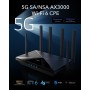Cudy P5 5G NR Indoor SA NSA WiFi 6 Router, AX3000 Dual SIM 5G Cellular Router, Qualcomm IPQ5018, SDX62 Module, 4 x 4 MIMO,