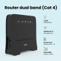 Router ADOC R45, 4G Cat 4, Velocidad de WiFi Superior a 300mbps, Compatible con FDD/TDD-LTE, UMTS, Edge/GPRS/gsm, Soporta Volte,