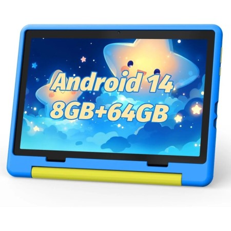 KT1016 Tableta Android 14 para niños 10 pulgadas Octa-Core 8 GB RAM 64