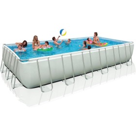 Intex Ultra Frame - Piscina desmontable, 732 x 366 x 132 cm, con depuradora y complementos (28362NP)