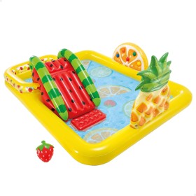 INTEX 57158 - Centro de juegos frutas con tobogán y pulverizador, Multicolor