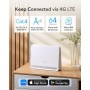 Cudy N300 WiFi Módem Enrutador 4G LTE Desbloqueado con Ranura para Tarjeta SIM, WiFi de 300Mbps, Cat4, Antenas Internas de Alta