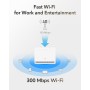 Cudy N300 WiFi Módem Enrutador 4G LTE Desbloqueado con Ranura para Tarjeta SIM, WiFi de 300Mbps, Cat4, Antenas Internas de Alta