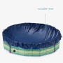 Navaris Piscina para Perros de PVC - Piscina Plegable para Mascotas con Lona Protectora - Bañera Redonda de plástico 160 x 30 cm