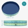 Navaris Piscina para Perros de PVC - Piscina Plegable para Mascotas con Lona Protectora - Bañera Redonda de plástico 160 x 30 cm