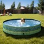 Navaris Piscina para Perros de PVC - Piscina Plegable para Mascotas con Lona Protectora - Bañera Redonda de plástico 160 x 30 cm