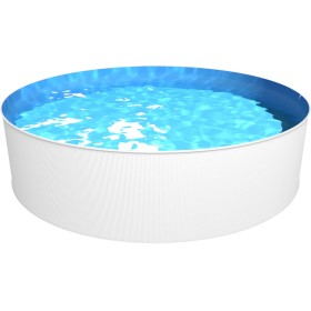 Steinbach Acero Pared Pool, New Splasher Secure, Color Blanco, 350 x 350 x 90 cm, 7800 L, 011002