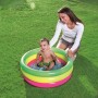 BESTWAY 51128 - Piscina Hinchable Infantil Summer 70 x 24 cm Estructura 3 Anillos y Suelo Hinchable Colores Para Niños Mayores
