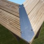 Manufacturas Gre Piscina Desmontable Hexagonal de Madera Grenade 2, Medidas 4,36 x 3,36 1,17 (Largo x Ancho x Alto)