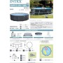 Intex 26384NP - Piscina desmontable graphite grey panel intex - 478x124 cm, 16 500 litros