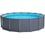 Intex 26384NP - Piscina desmontable graphite grey panel intex - 478x124 cm, 16 500 litros