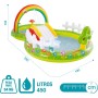 INTEX 57154 - Piscina infantil hinchable con dispersor de agua y tobogan jardin, centro de juegos para niños