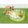 INTEX 57154 - Piscina infantil hinchable con dispersor de agua y tobogan jardin, centro de juegos para niños