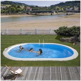 Gre: piscina ovalada prefabricada 800 x 400 x 120 cm (Altura)
