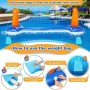 Voleibol de Piscina de Verano, Juego de Voleibol Inflable Incluyen Redes de Voleibol y Aros de Baloncesto Apto para Niños y