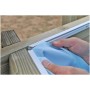 GRE 790098 - Piscina de madera ovalada SUNBAY 672 x 472 x 146 cm con escalera Ext. Madera/Int. Acero inoxidable y filtro de