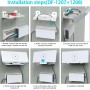 XLTTYWL Starlink V3 Mount, Gen 3 Router Wall Mount Con Kit de Montaje de Fuente de Alimentación Para Standard Dishy